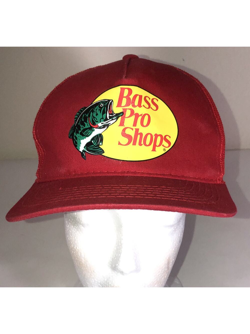 Bass Pro Shops Hat Mesh Snap Back Trucker Baseball Fishing Cap